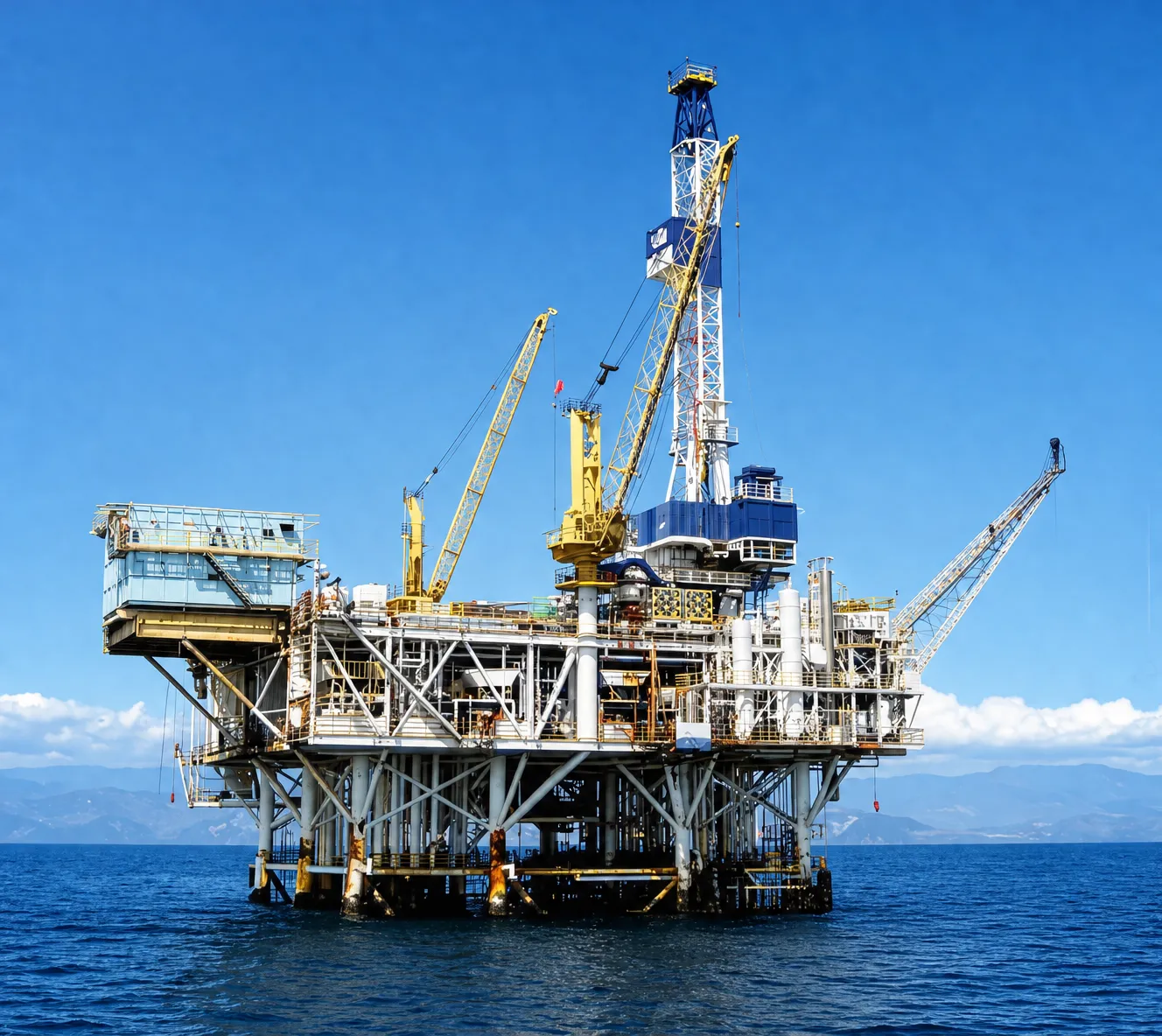 Offshore platform cleaning operations by Cleaning Crew Limited